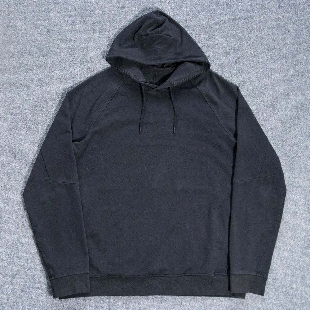 Lululemon City Sweat Pullover Hoodie Men's XL Faded Black Stretch French Terry